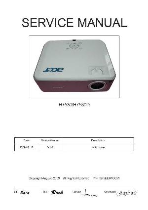 Сервисная инструкция Acer H7530 H7530D ― Manual-Shop.ru