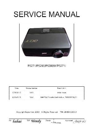 Сервисная инструкция Acer P5271, P5290, P5390W, P5271I ― Manual-Shop.ru