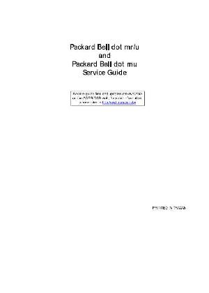 Сервисная инструкция Acer Packard-Bell DOT-MRU, DOT-MU  ― Manual-Shop.ru