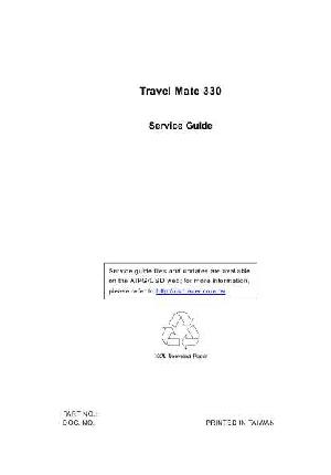 Сервисная инструкция Acer TravelMate 330 S ― Manual-Shop.ru