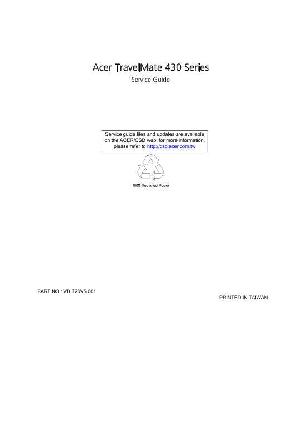 Сервисная инструкция Acer TravelMate 430 S ― Manual-Shop.ru