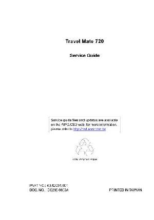 Сервисная инструкция Acer TravelMate 720 S ― Manual-Shop.ru