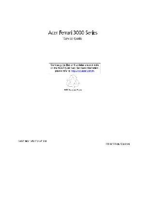 Сервисная инструкция Acer Travelmate FERRARI 3000  ― Manual-Shop.ru