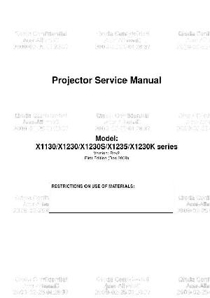 Сервисная инструкция Acer X1130P, X1130PA, X1230PK, X1230P, X1230PA, X1237 ― Manual-Shop.ru