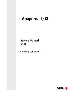 Сервисная инструкция Agfa ANAPURNA-L, XL ― Manual-Shop.ru