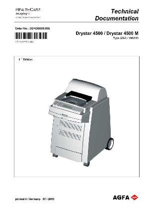 Сервисная инструкция AGFA DRYSTAR-4500, DRYSTAR-4500M ― Manual-Shop.ru