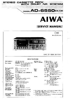 Сервисная инструкция Aiwa AD-6550 ― Manual-Shop.ru