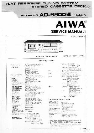 Сервисная инструкция Aiwa AD-6900MKII ― Manual-Shop.ru