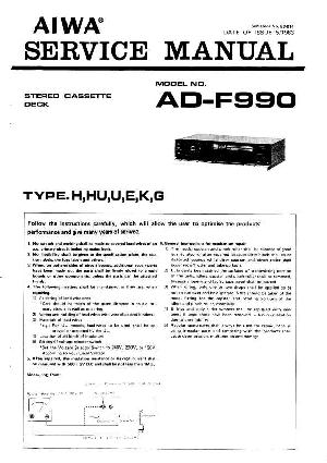Сервисная инструкция Aiwa AD-F990 ― Manual-Shop.ru