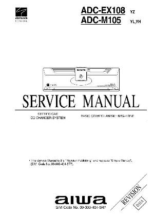 Сервисная инструкция Aiwa ADC-EX108, ADC-M105 ― Manual-Shop.ru