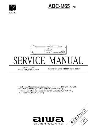 Сервисная инструкция Aiwa ADC-M65 ― Manual-Shop.ru