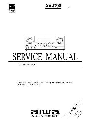 Сервисная инструкция Aiwa AV-D98 ― Manual-Shop.ru