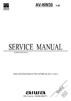 Сервисная инструкция Aiwa AV-NW30 ― Manual-Shop.ru