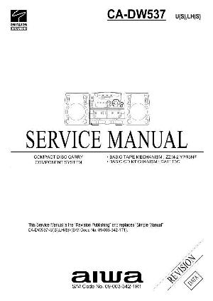 Сервисная инструкция Aiwa CA-DW537 ― Manual-Shop.ru