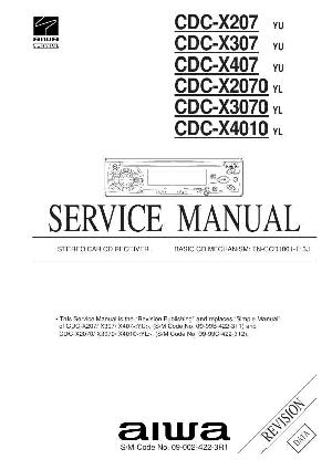 Сервисная инструкция Aiwa CDC-X207, CDC-X307, CDC-X407 ― Manual-Shop.ru