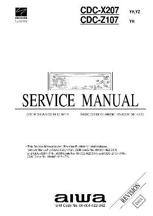 Сервисная инструкция Aiwa CDC-X207, CDC-Z107 ― Manual-Shop.ru