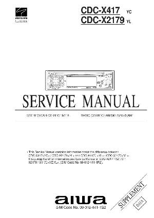 Service manual Aiwa CDC-X417, CDC-X2179 ― Manual-Shop.ru