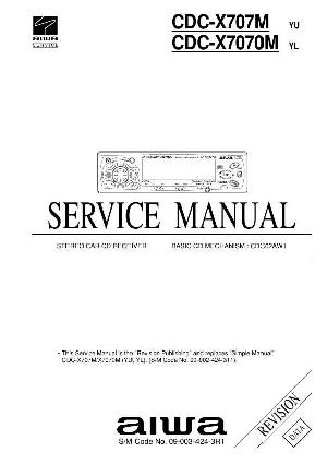 Сервисная инструкция Aiwa CDC-X707M, CDC-X7070M ― Manual-Shop.ru
