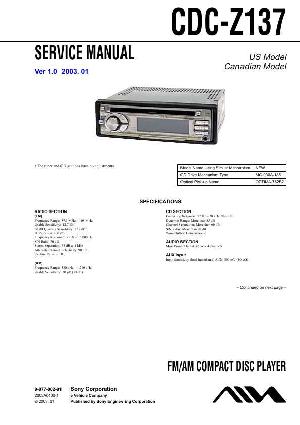 Service manual Aiwa CDC-Z137 ― Manual-Shop.ru