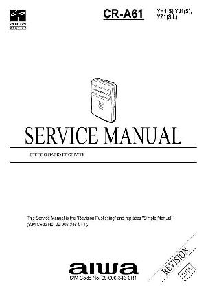 Сервисная инструкция Aiwa CR-A61 ― Manual-Shop.ru