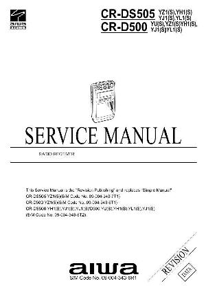 Сервисная инструкция Aiwa CR-D500 ― Manual-Shop.ru