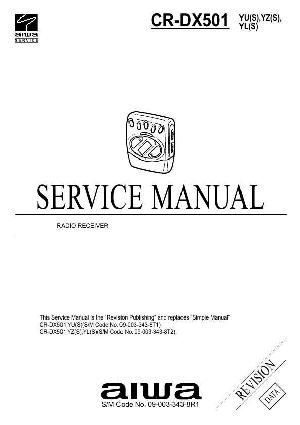 Сервисная инструкция Aiwa CR-DX501 ― Manual-Shop.ru