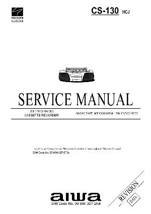 Сервисная инструкция Aiwa CS-130 ― Manual-Shop.ru