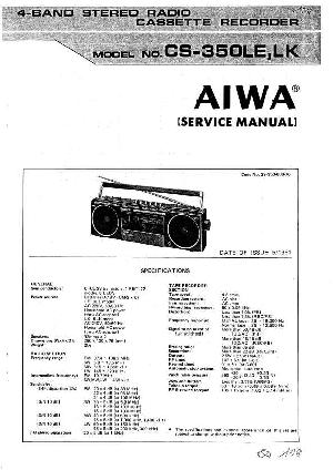 Сервисная инструкция Aiwa CS-350LE ― Manual-Shop.ru
