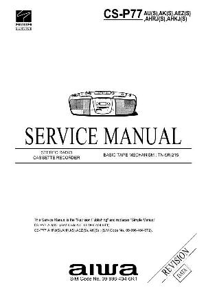 Сервисная инструкция Aiwa CS-P77 ― Manual-Shop.ru