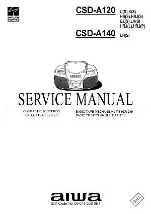 Сервисная инструкция Aiwa CSD-A120, CSD-A140 ― Manual-Shop.ru