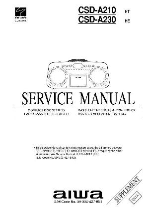 Сервисная инструкция Aiwa CSD-A210, CSD-A230 ― Manual-Shop.ru