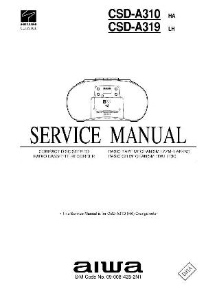 Сервисная инструкция Aiwa CSD-A310, CSD-A319 ― Manual-Shop.ru