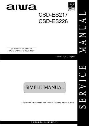 Сервисная инструкция Aiwa CSD-ES217, CSD-E228 ― Manual-Shop.ru
