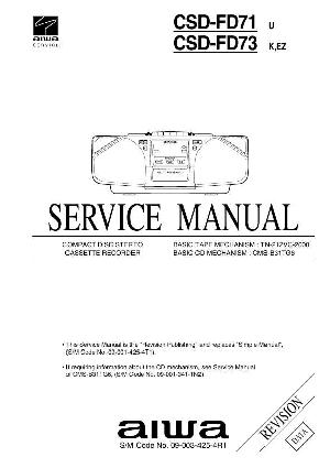 Service manual Aiwa CSD-FD71, CSD-FD73 ― Manual-Shop.ru