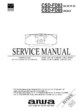 Service manual Aiwa CSD-FD83, CSD-FD85 ― Manual-Shop.ru