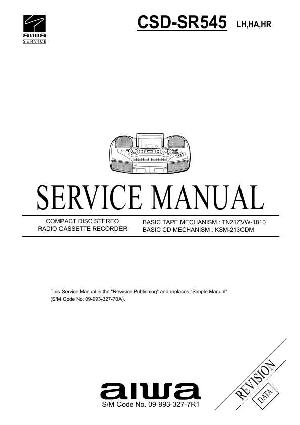 Сервисная инструкция Aiwa CSD-SR545 ― Manual-Shop.ru