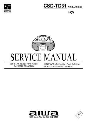 Сервисная инструкция Aiwa CSD-TD31 ― Manual-Shop.ru