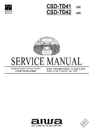 Service manual Aiwa CSD-TD41, CSD-TD42 ― Manual-Shop.ru