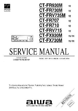 Сервисная инструкция Aiwa CT-FR707, CT-FR710 ― Manual-Shop.ru
