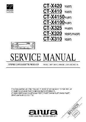 Сервисная инструкция Aiwa CT-X310, CT-X320, CT-X325 ― Manual-Shop.ru