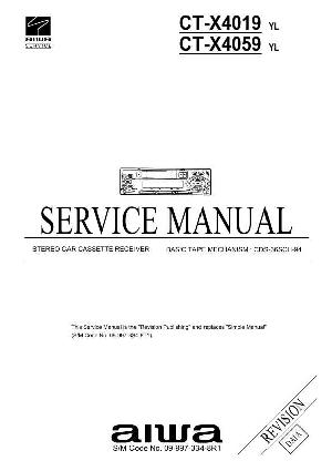 Сервисная инструкция Aiwa CT-X4019, CT-X4059 ― Manual-Shop.ru