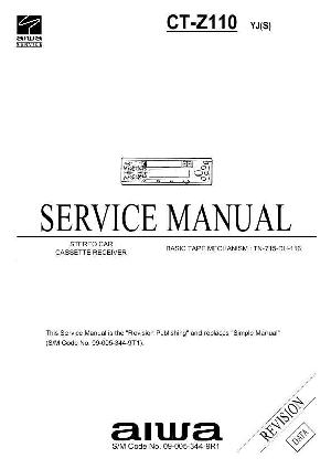 Сервисная инструкция Aiwa CT-Z110 ― Manual-Shop.ru