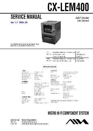 Сервисная инструкция Aiwa CX-LEM400 ― Manual-Shop.ru