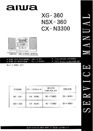 Сервисная инструкция Aiwa CX-N3300, NSX-360, XG-360 ― Manual-Shop.ru