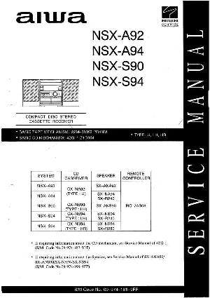 Service manual Aiwa CX-NA92, NSX-A92, NSX-A94, NSX-S90, NSX-S94 ― Manual-Shop.ru
