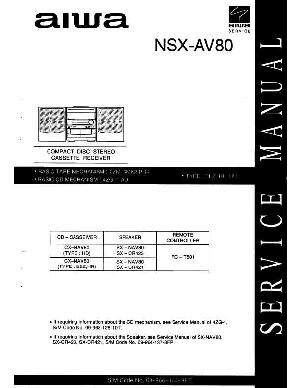 Сервисная инструкция Aiwa CX-NAV80, NSX-AV80 ― Manual-Shop.ru