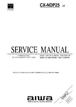 Сервисная инструкция Aiwa CX-NDP25 ― Manual-Shop.ru