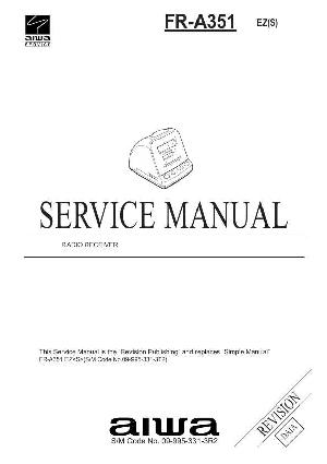 Сервисная инструкция Aiwa FR-A351 ― Manual-Shop.ru
