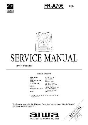 Сервисная инструкция Aiwa FR-A705 ― Manual-Shop.ru