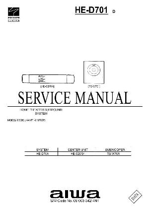 Сервисная инструкция Aiwa HE-D701 ― Manual-Shop.ru